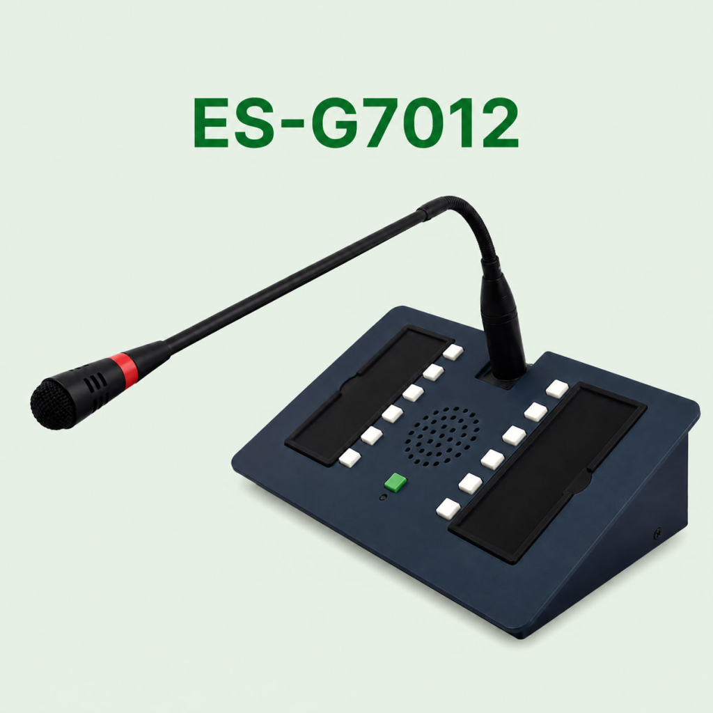 زون سلکتور رومیزی تحت شبکه با 12 دکمه تماس مدل ES-G7012