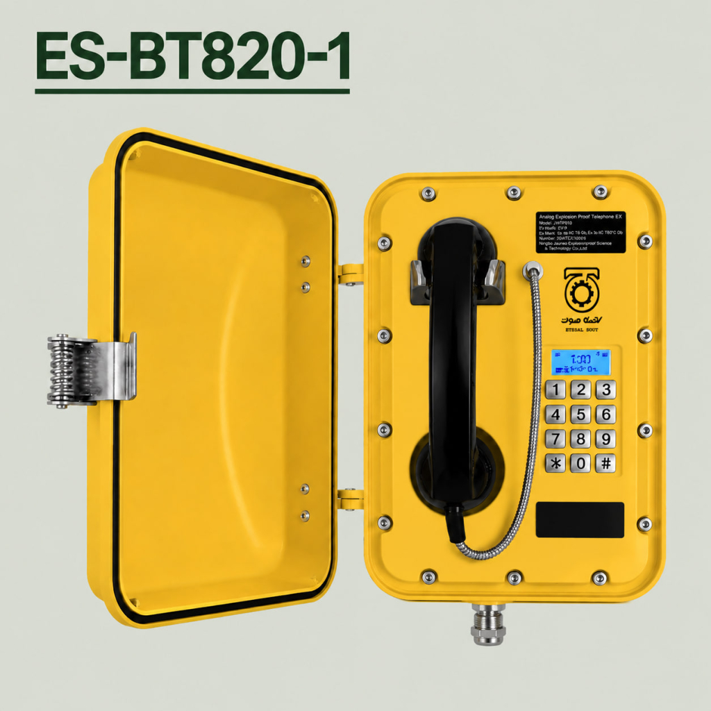 تلفن ضد انفجار تحت شبکه دارای نمایشگر مدل ES-BT820-1